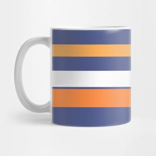 A magnificent jumble of Twilight, White, Sandy, Rajah and Orangeish stripes. Mug